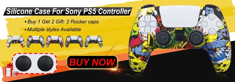 Console Craft 2PCS Vinyl Skin Sticker Set for PS5 Controller