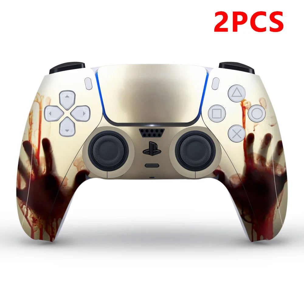 Console Craft 2PCS Vinyl Skin Sticker Set for PS5 Controller
