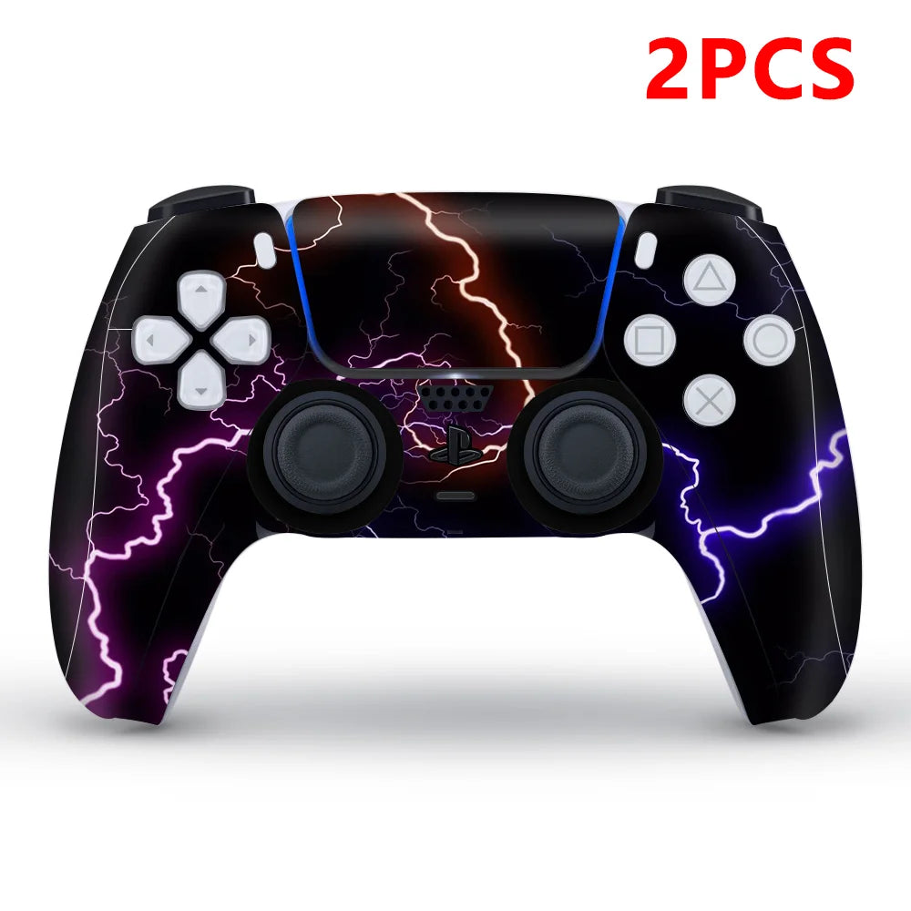 Console Craft 2PCS Vinyl Skin Sticker Set for PS5 Controller